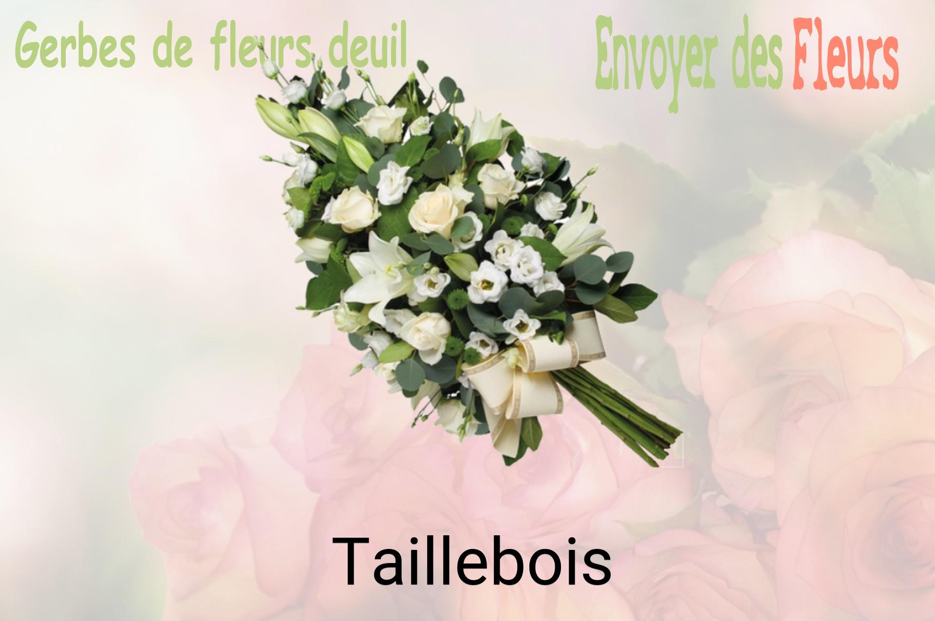 Gerbe de fleurs de deuil livrée à Taillebois